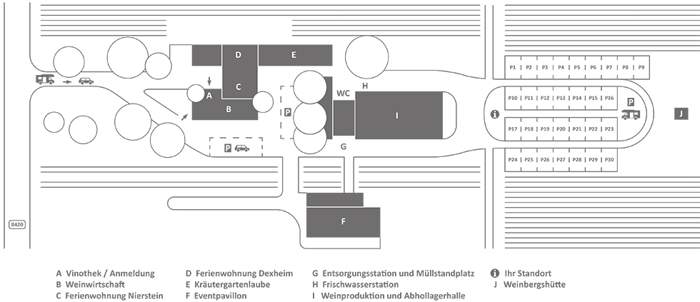 Lageplan Weingut Gehring